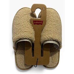 Levi's Women’s Cream Lacy Memory Foam Scuff Slippers Size XL/11